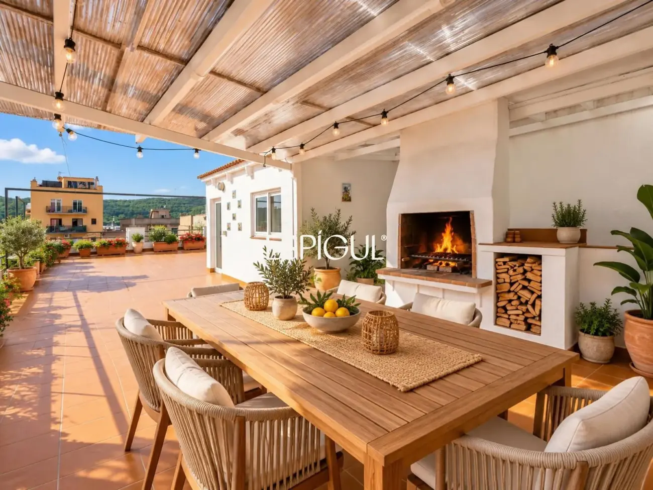 Casa esquinera con gran terraza en Sant Feliu de Guíxols