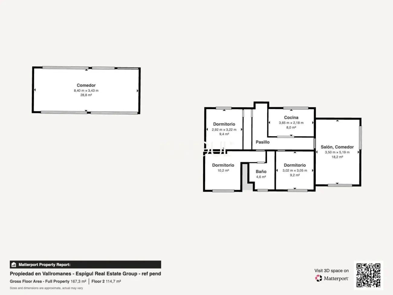 Maison individuelle avec piscine et grand jardin à 2 minutes à pied du centre de Vallromanes