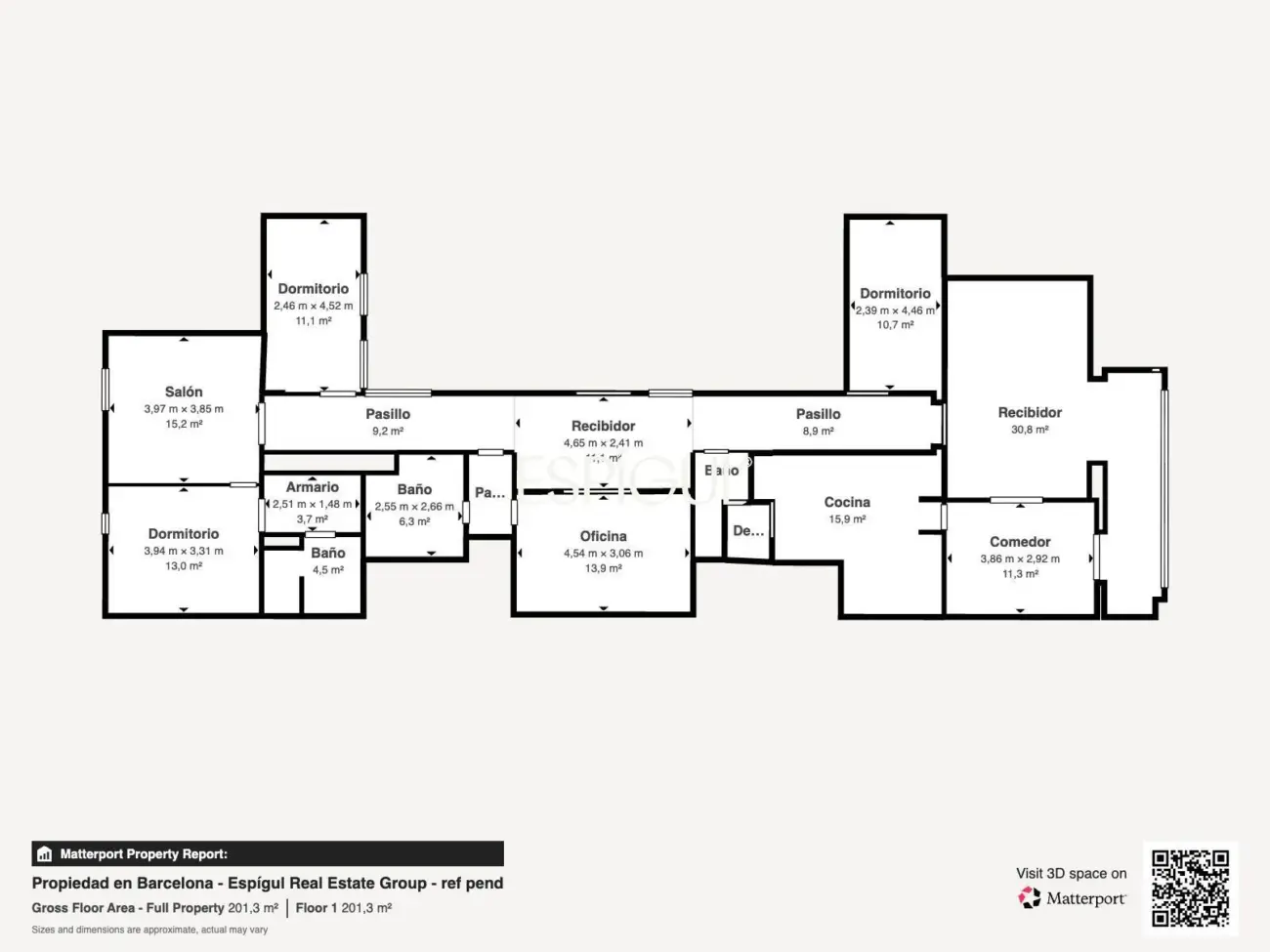 Эксклюзивная недвижимость с впечатляющей террасой 140 м² в L’Antiga Esquerra de L’Eixample