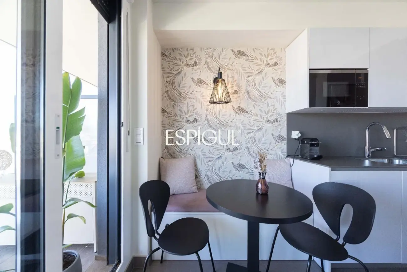 Piso seminuevo de 2 habitaciones y gran terraza con vistas al mar en el Port de Badalona