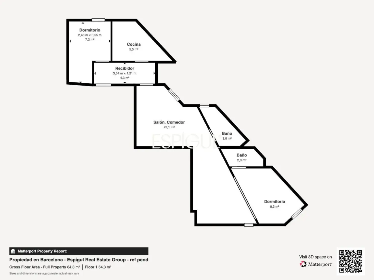Property for sale with terrace in l’Eixample, Barcelona